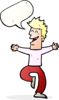 cartoon laughing man with speech bubble png