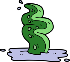 cartoon doodle spooky tentacle png