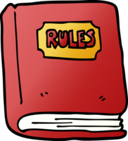 libro de reglas de doodle de dibujos animados png