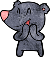 desenho de urso rindo png