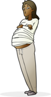 mujer embarazada de dibujos animados png