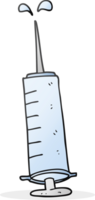 hand drawn cartoon medical needle png