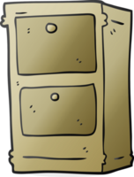 hand drawn cartoon chest of drawers png