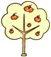 Apple Tree Chalk Drawing png