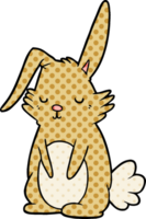 cartoon sleepy rabbit png