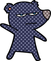 personagem de desenho animado urso png