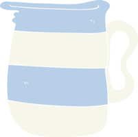 flat color illustration of milk jug png