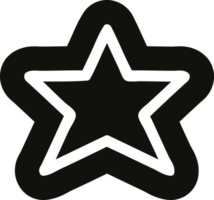 Estrela forma ícone símbolo png
