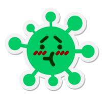 confused virus sticker png