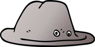 cappello di doodle del fumetto png