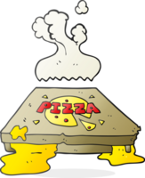 hand drawn cartoon pizza png