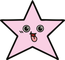 cute cartoon of a star fish png