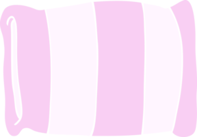 flat color illustration of pillow png