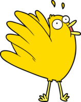 cartoon squawking bird png