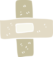 Flache Farbdarstellung von Heftpflaster png