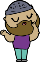 cartoon man with beard png