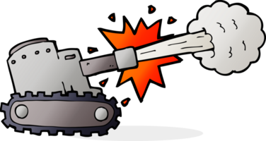 tekenfilm schieten tank png