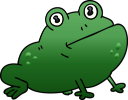 Gradient schattiert schrullig Karikatur Frosch png