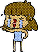 cartoon woman in tears png