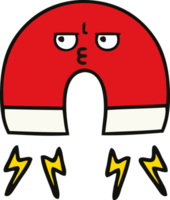 cute cartoon of a magnet png