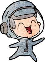 happy cartoon astronaut png