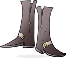 hand drawn cartoon boots png