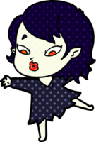 linda garota vampira de desenho animado png