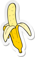 pegatina de un plátano de dibujos animados png