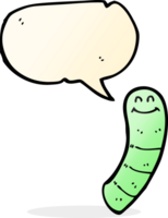 cartoon worm with speech bubble png