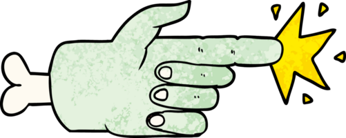 tekenfilm zombie hand- richten png