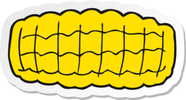 sticker of a cartoon corn cob png