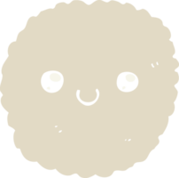 biscuit de dessin animé de style plat couleur png