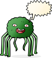 cartoon spider with speech bubble png