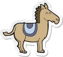 sticker of a cartoon donkey png