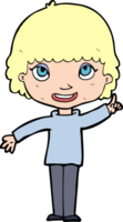 cartoon woman with idea png