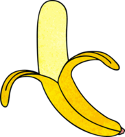 mano dibujado peculiar dibujos animados plátano png