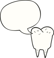 cartoon tooth with speech bubble png