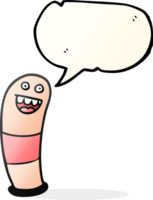 hand drawn speech bubble cartoon worm png