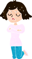 mujer molesta de dibujos animados png