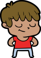 niño feliz de dibujos animados png