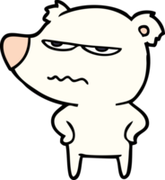 angry bear polar cartoon png