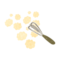 hand retro cartoon whisk png