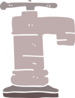 robinet de doodle de dessin animé png