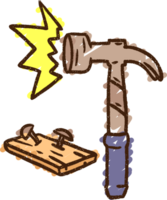 Hammer Chalk Drawing png