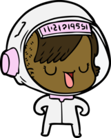 femme astronaute de dessin animé png