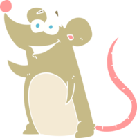 flat color illustration of mouse png