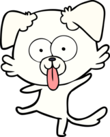 cachorro dançando engraçado dos desenhos animados png
