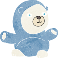 oso polar de dibujos animados lindo png