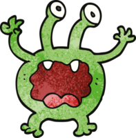 monstruo de garabato de dibujos animados png