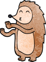 Cartoon-Doodle glücklicher Igel png